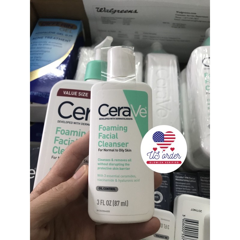 SỮA RỬA MẶT  |  CeraVe Foaming Facial Cleanser