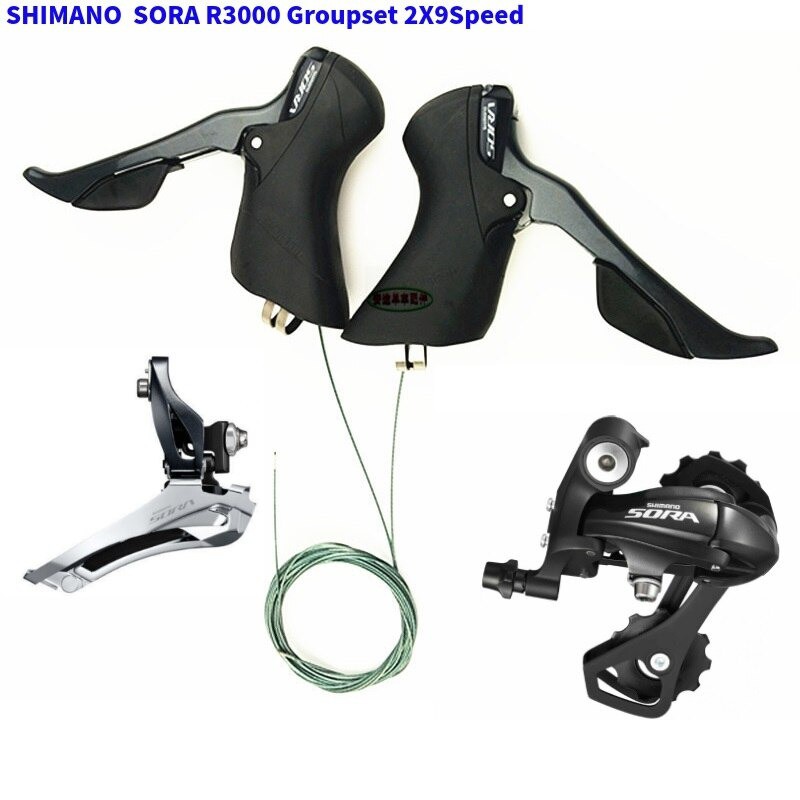 Group Shimano Sora R3000 2x9 Sp 18 Tốc Độ Tay Lắc + Củ Đề + Gạt Đĩa