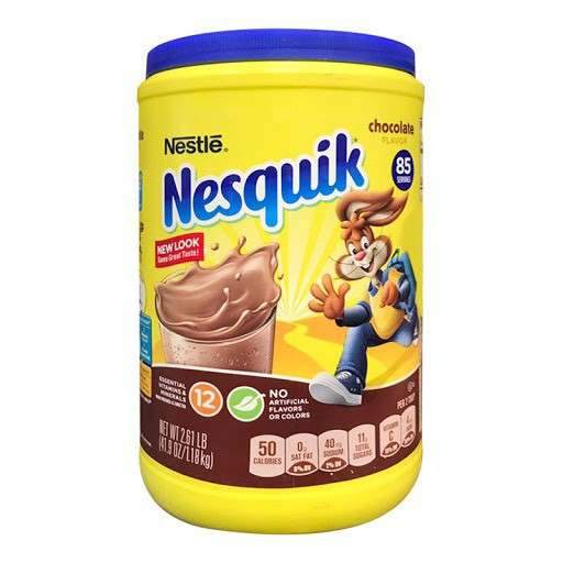 Bột Sữa Cacao Nesquik Nestle Mỹ 1.275kg - USA