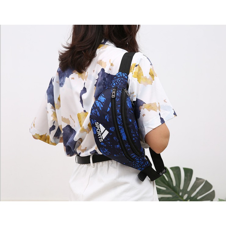 Túi bao tử họa tiết phối màu đẹp mắt (4 màu) | BigBuy360 - bigbuy360.vn