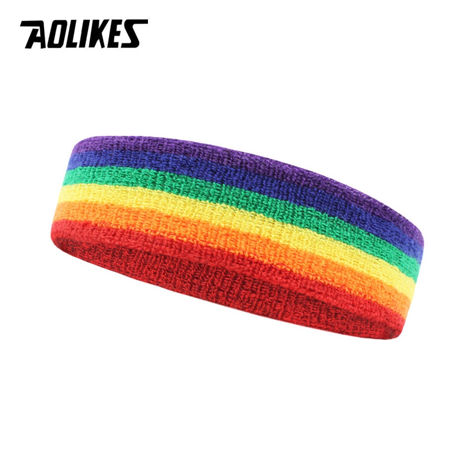 AOLIKES 1 Băng Đô Thể Thao Bằng Cotton Thấm Hút Mồ Hôi Cho Nam Và Nữ
