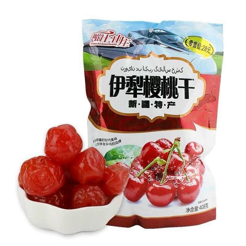 Gói 428gram KẸO Ô MAI CHERRY, Ô MAI VIỆT QUẤT NGUYÊN QUẢ SẤY CHUA GIÒN NGỌT SIÊU NGON