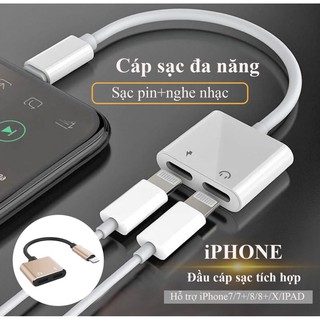 Cáp chia cổng iphone