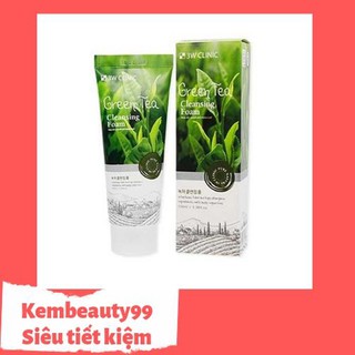 Sữa rửa mặt 3W CLINIC Trà xanh, Gạo
