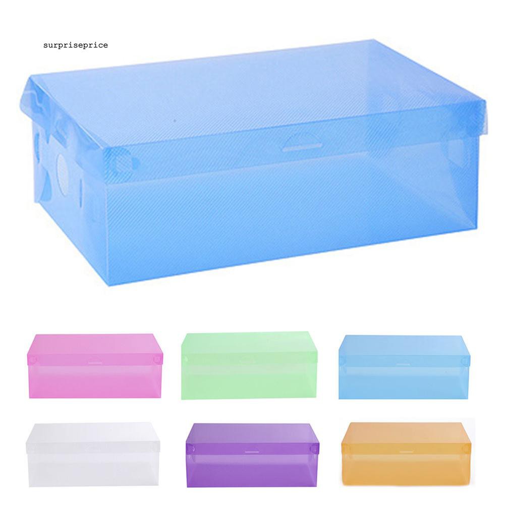 Hộp đựng giày trong suốt nhiều màu tùy chọn tiện dụng