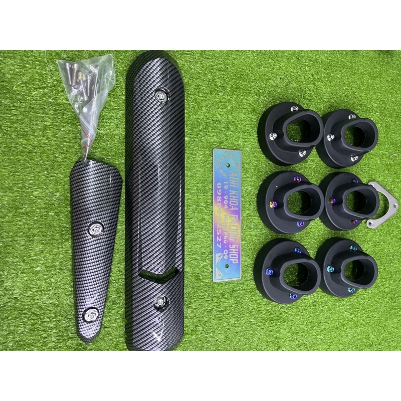 Ốp bô spack - chụp bô tfx gắn exciter 150