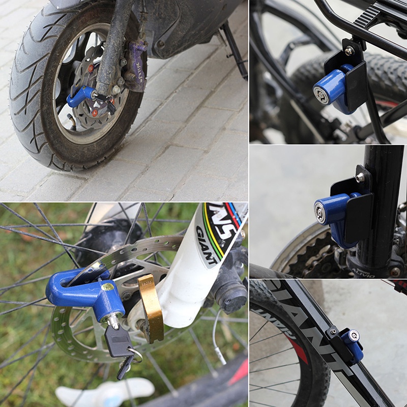 Metal anti-theft disc brake locks for bicycles/motorcycles