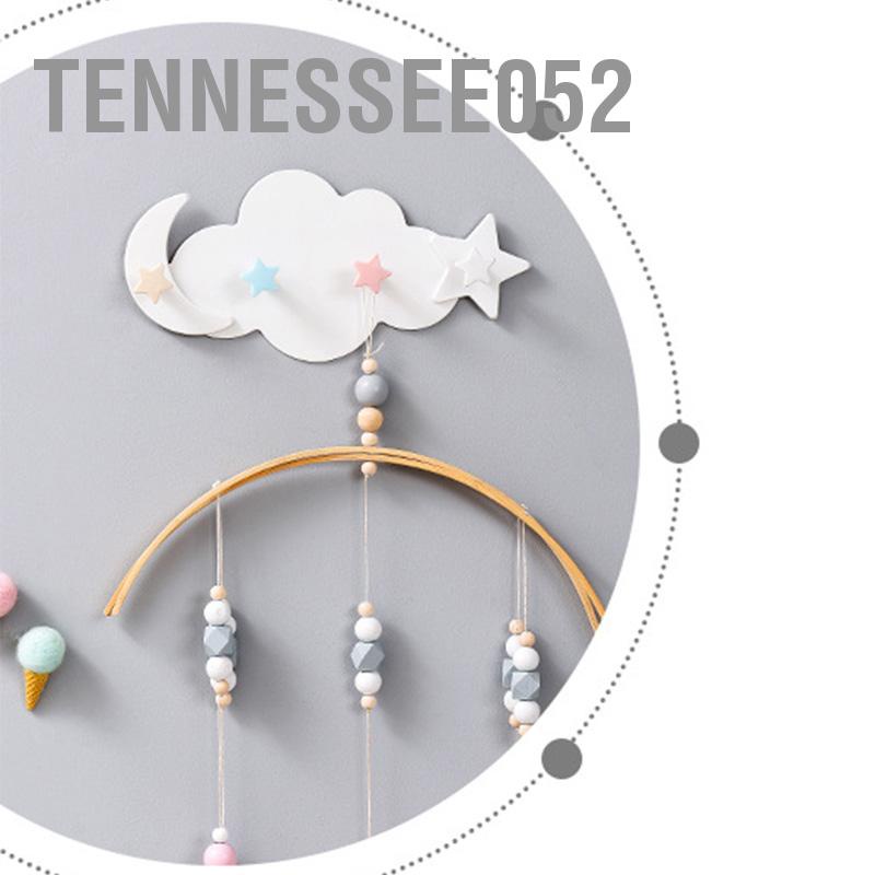 Tennessee052 Người giữ chìa khóa tường đám mây Độ dính chắc chắn Treo Hình dạng dễ thương Vô giá Móc áo khoác phòng ngủ cho nhà