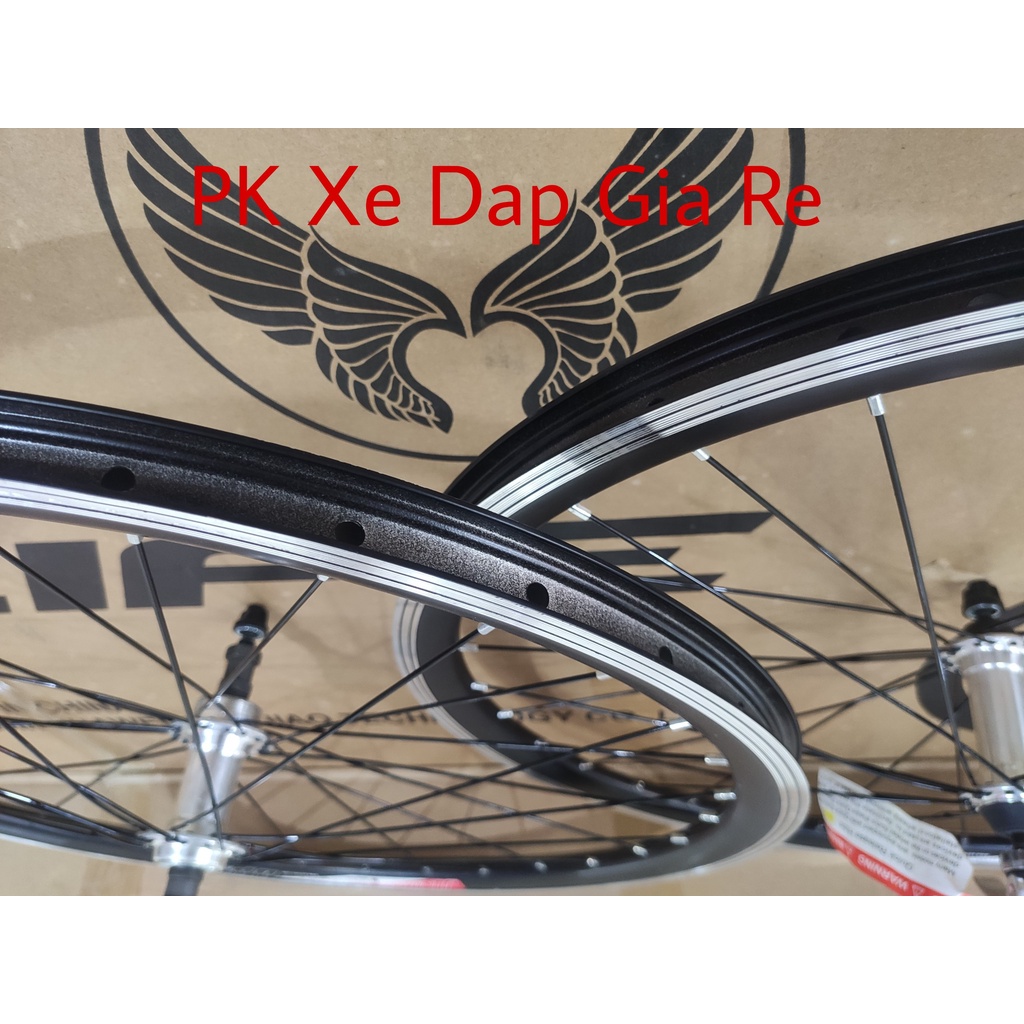 Bộ vành xe đạp 26 inch cao 3cm, Vành xe đạp bánh 26 inch đan sẵn sử dụng phanh V líp vặn