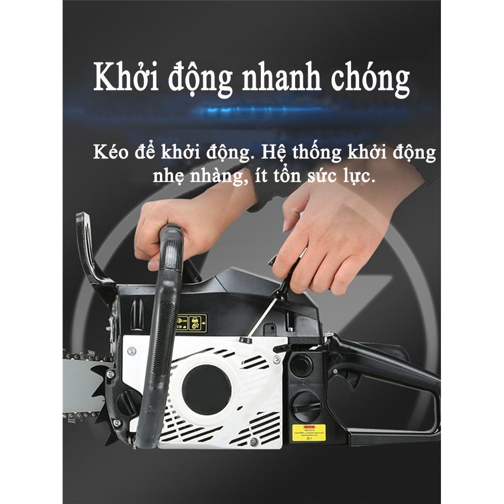 AG15 Máy cưa xích chạy xăng, máy cắt cành, tỉa vườn cưa gỗ công suất lớn gia dụng giá rẻ sắc bén lưỡi dao bền