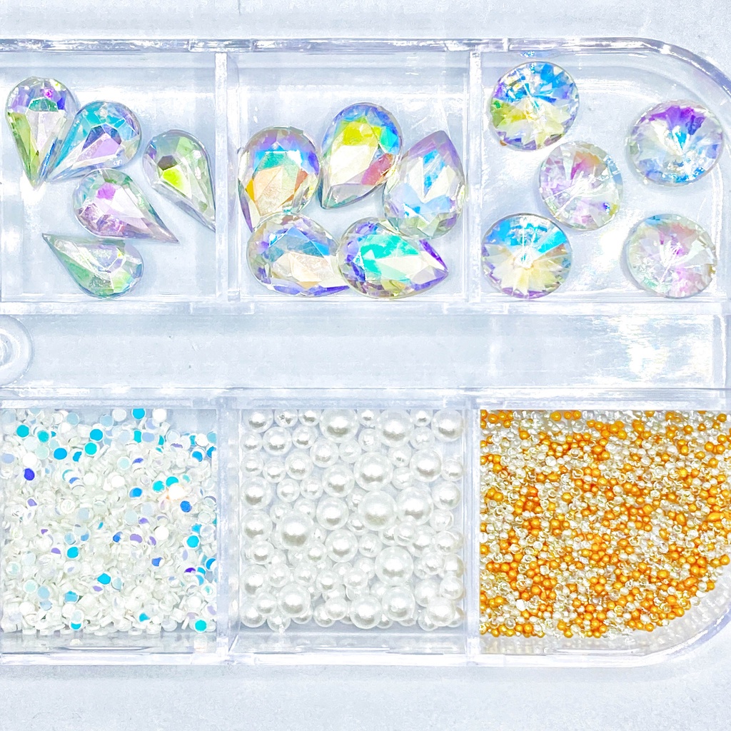 Khay hạt khối mix bi và trai