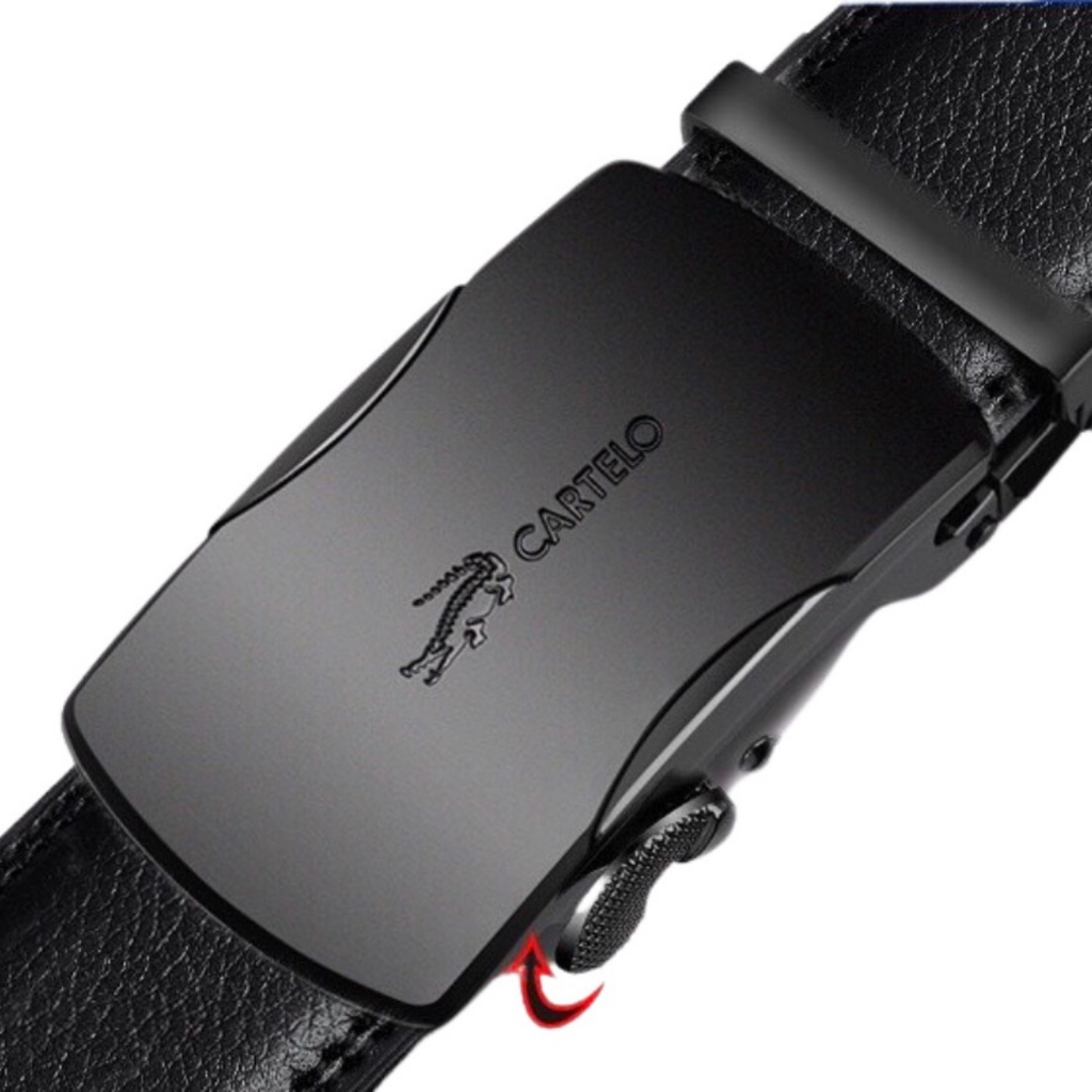 Thắt lưng nam cao cấp CARTELO, dây nịt nam da bò đẹp thời trang