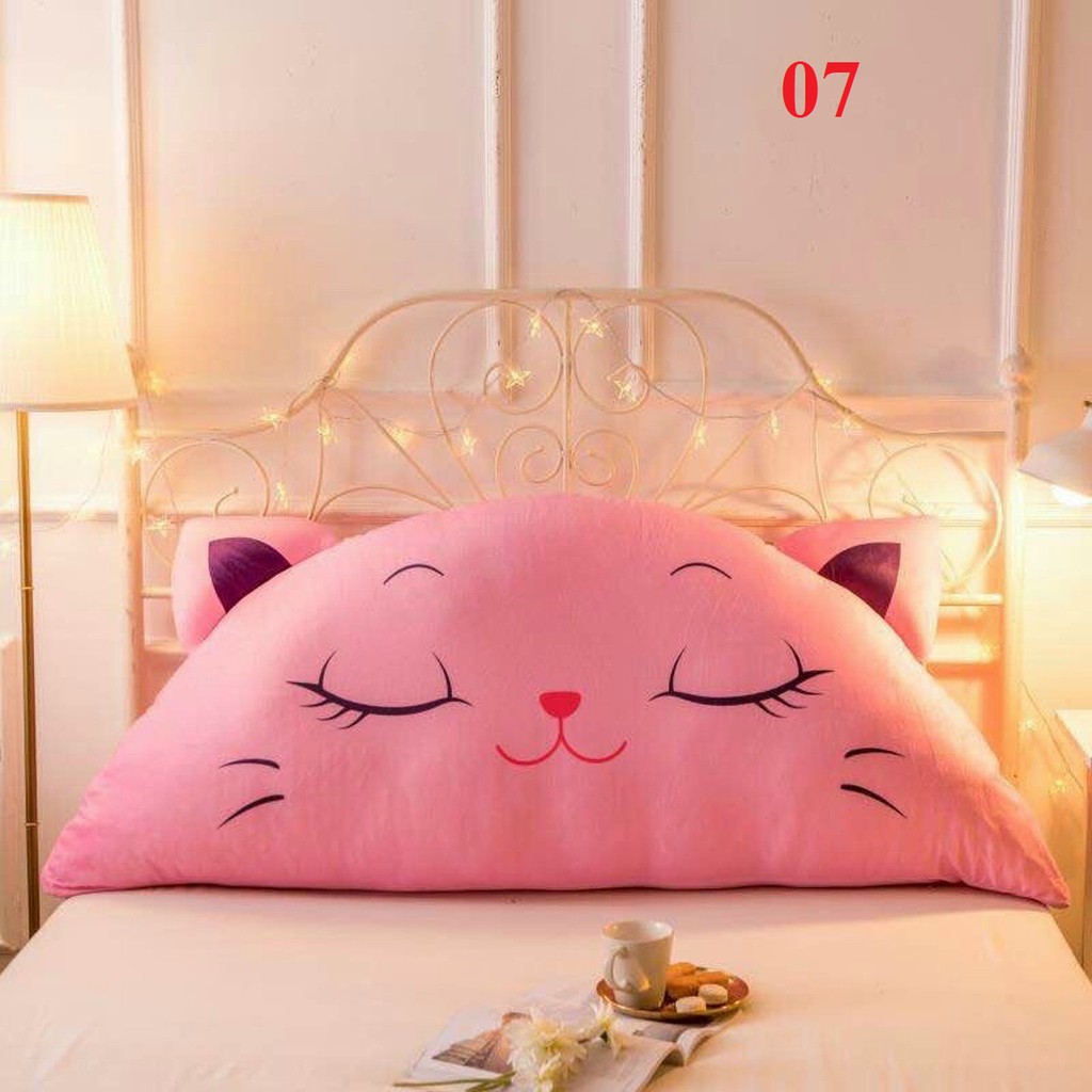 Gối tựa kê đầu giường cute size 1m5x65 sẵn hàng (ảnh chụp thật sản phẩm) được chọn mẫu