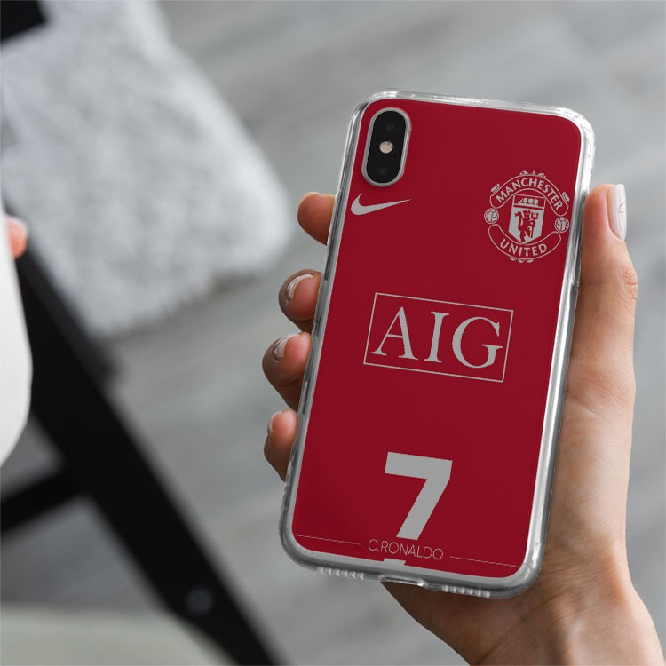 Ốp lưng số 7 huyền thoại CR7  CLB Manchester United cho Iphone 5 6 7 8 Plus 11 12 Pro Max X Xr FOO20210081