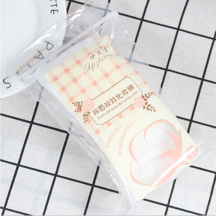 Set 50/200 Bông Tẩy Trang Dày Dặn Làm Sạch Sâu Cho Da Mặt Tiện Dụng