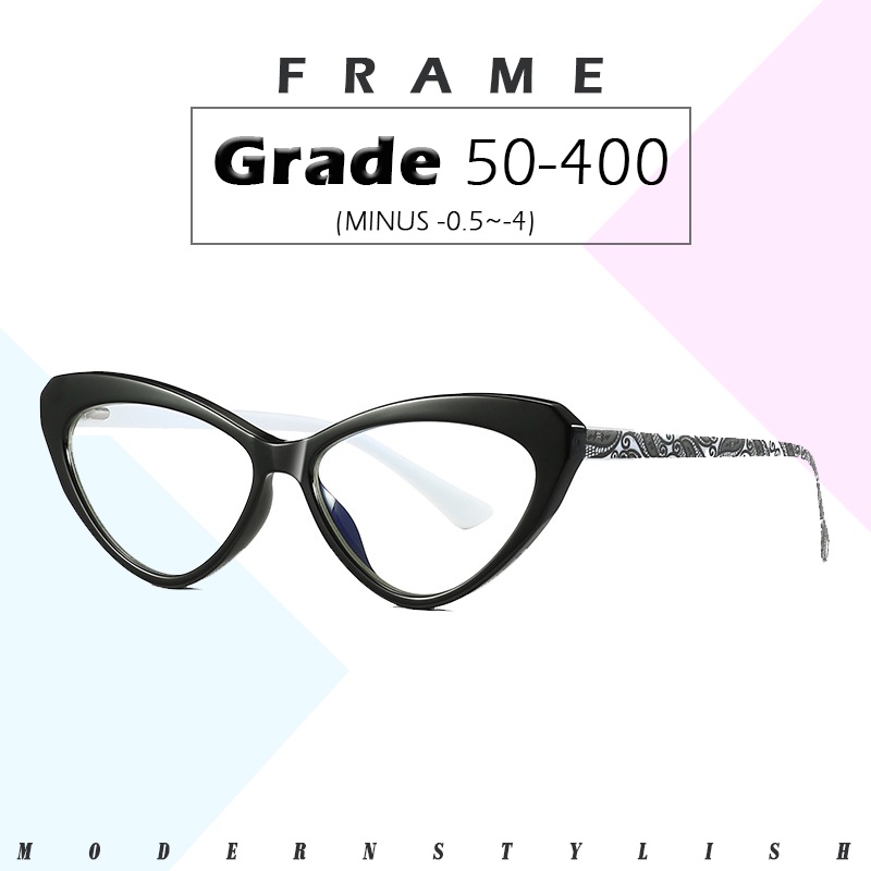 Mắt Kính Gọng Mắt Mèo Phong Cách Retro Chất Lượng Cao Cho Nữ