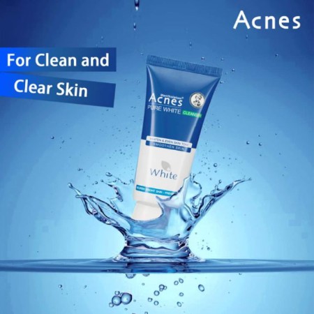 Sữa rửa mặt dưỡng trắng và ngăn ngừa mụn Acnes Pure White Cleanser 100g