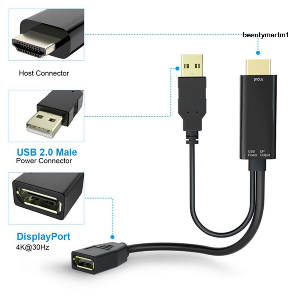 Cáp Chuyển Đổi Âm Thanh Video 4k 30hz Mini Dành Cho Màn Hình Laptop Hdtv | BigBuy360 - bigbuy360.vn