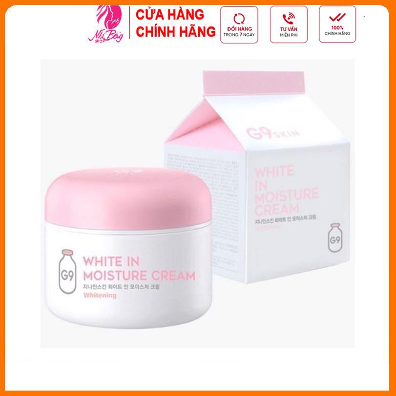 [Hàng Auth Hàn Quốc] Kem dưỡng ẩm - Kem dưỡng trắng da ngày và đêm G9-Skin White In Moisture Cream Hàn Quốc 50g