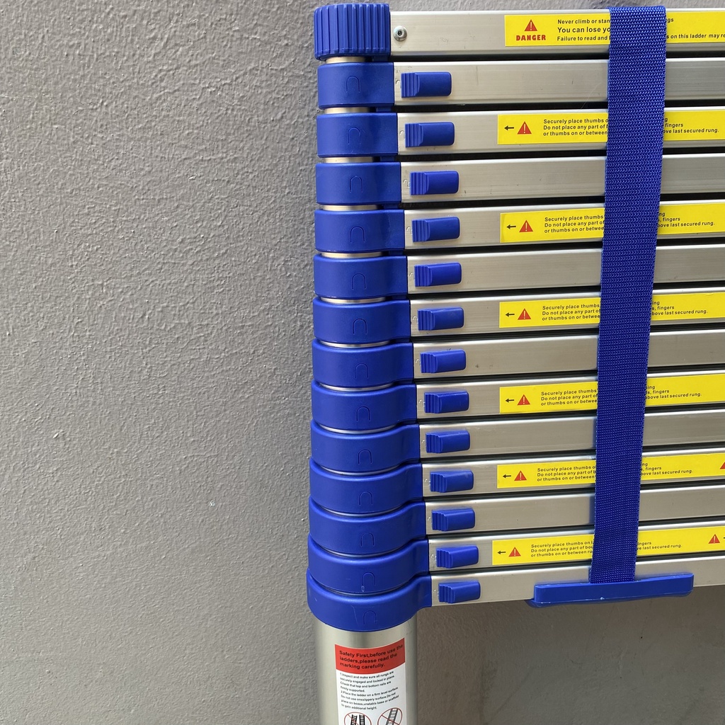 Thang nhôm rút đơn NiNDA Nhật Bản màu xanh 3m2, 3m8, 4m4, 4m8, 5m