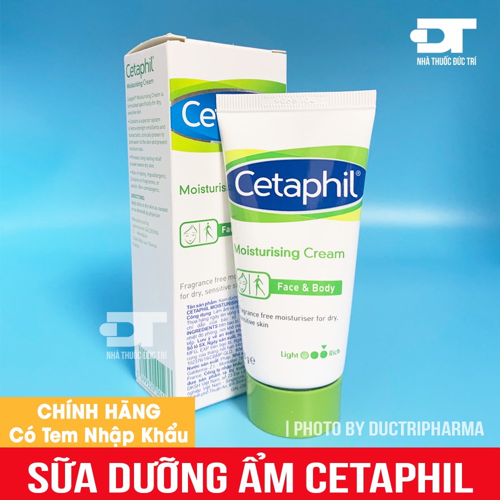 Kem Dưỡng Ẩm Cetaphil Làm Mềm Da Cho Mặt Và Toàn Thân Face &amp; Body Moisturizing Cream 50g