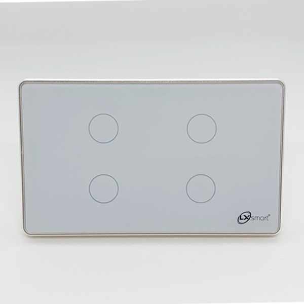 Công tắc thông minh Tuya Zigbee - cảm ứng chữ nhật âm tường, 1 2 3 4 nút nhấn