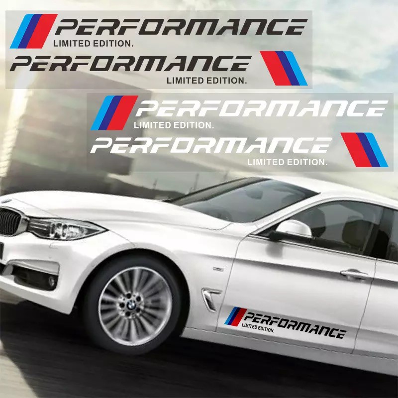 Bộ 2 tem dán cửa xe ô tô Performance