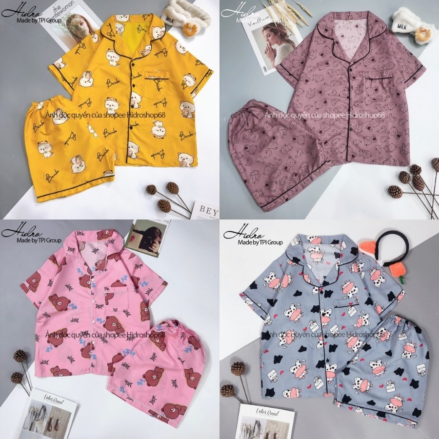 Bộ ngủ pijama tay ngắn mẫu mới nhất