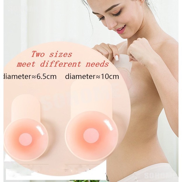 1 Cặp Miếng Dán Che Nhũ Hoa Bằng Silicone Có Thể Tái Sử Dụng Cho Nữ