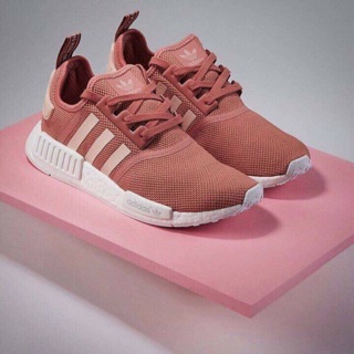 [ Full box + tặng móc khoá ] Giày Adidas nmd hồng đất