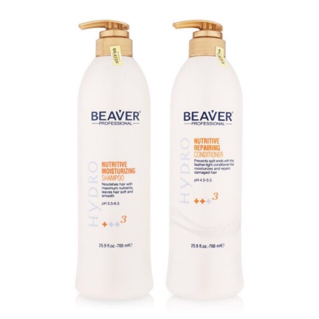 Dầu gội xả siêu dưỡng Beaver Nutritive +++3 768ml