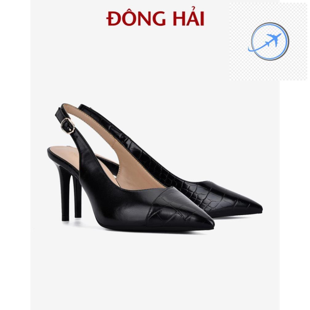️🎼️🎼 "TẶNG NGAY 30K khi theo dõi gian hàng "Giày cao gót Đông Hải mũi nhọn da dập vân cá sấu gót nhọn 8cm-G85N4 $ ️🎼