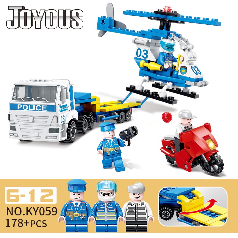 Đồ Chơi Lắp Ráp Lego Cảnh Sát Trạm Kiểm Soát, Máy Bay - PiBo Store