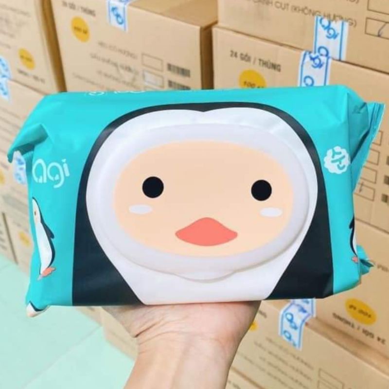 [CHÍNH HÃNG] COMBO 10 GÓI KHĂN ƯỚT AGI 100 TỜ KHÔNG MÙI