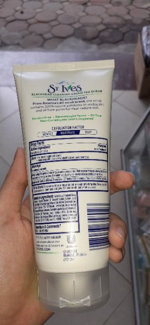 [CÓ SẴN] Sữa rửa mặt St.Ives loại Greentea Blackhead Clearing tẩy tế báo chết