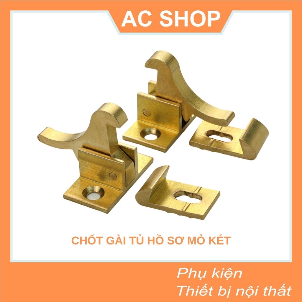 Chốt cửa tủ hình con chim két cánh nhỏ - đồng thau - 28x15 mm - SHOP THỢ
