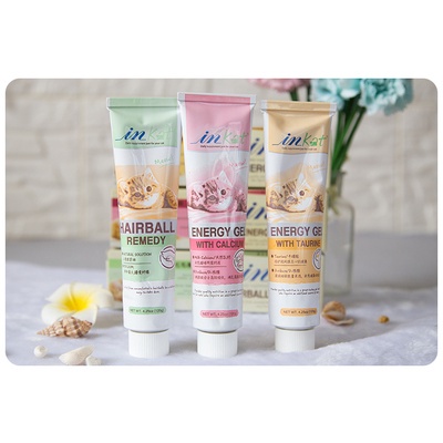 Bộ Vitamin cho mèo InKat với Taurine Lysine Dưỡng lông Bổ thận Tiêu búi lông cho mèo Surica