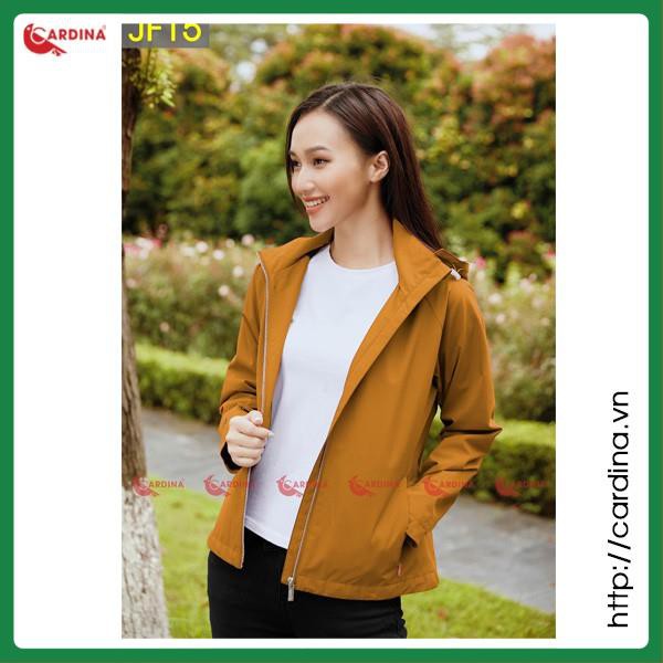 Áo Khoác Nữ, Áo Khoác Jacket Nữ 2 Lớp CARDINA Cao Cấp Chống Nước, Chống Nhăn, Kiểu Dáng Trẻ Trung