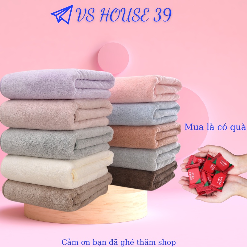 khăn tắm Lớn Khăn Tắm Lông Cừu Hàn Quốc Cao Cấp 70x140 cm Chất Bông Siêu Mềm Mịn Thấm Nước Cực Nhanh