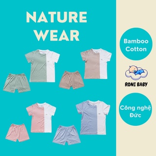 Bộ quần áo cộc tay Nature Wear cho bé trai bé gái