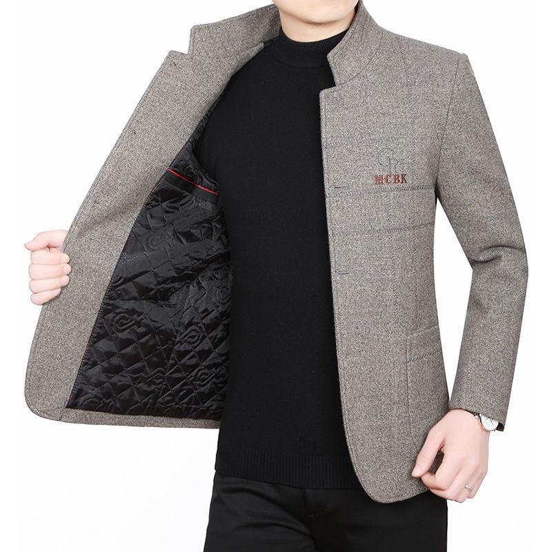Áo Khoác Len Cổ Đứng Cao Cấp Thời Trang Dành Cho Nam