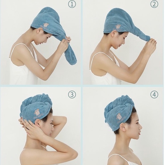 Khăn Ủ Tóc Đa Năng, Khăn Quấn Tóc Gội Đầu cao cấp