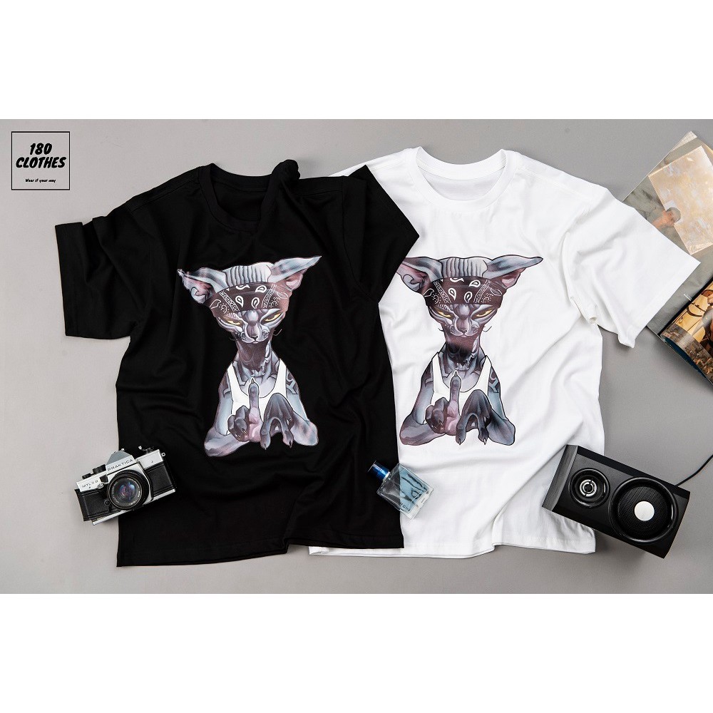 Áo thun Mèo Pháp Sư Unisex form rộng tay lỡ A21