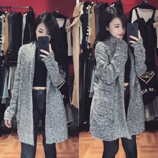 Áo Cardigan Len dáng dài (Hình Thật ) 