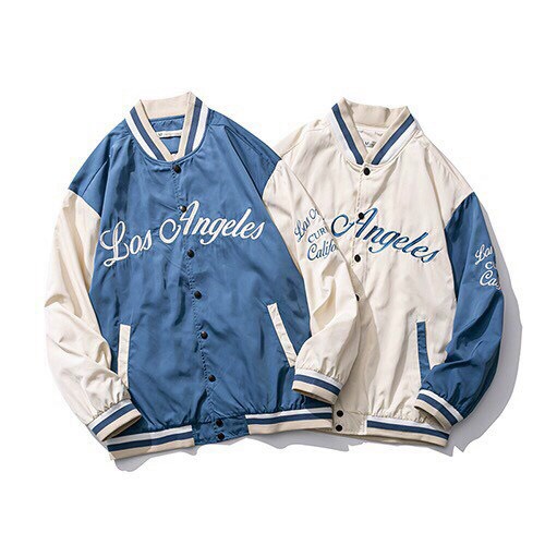 Áo khoác dù bomber jacket phối tay LOS form rộng nam nữ  unisex 1HIT