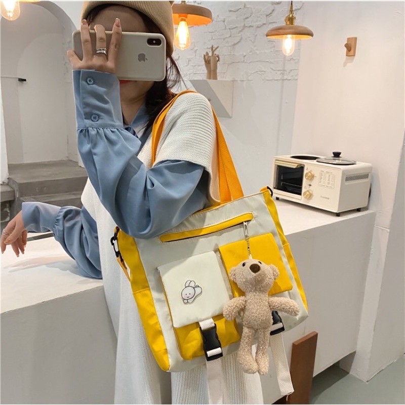 Móc khoá gấu trắng