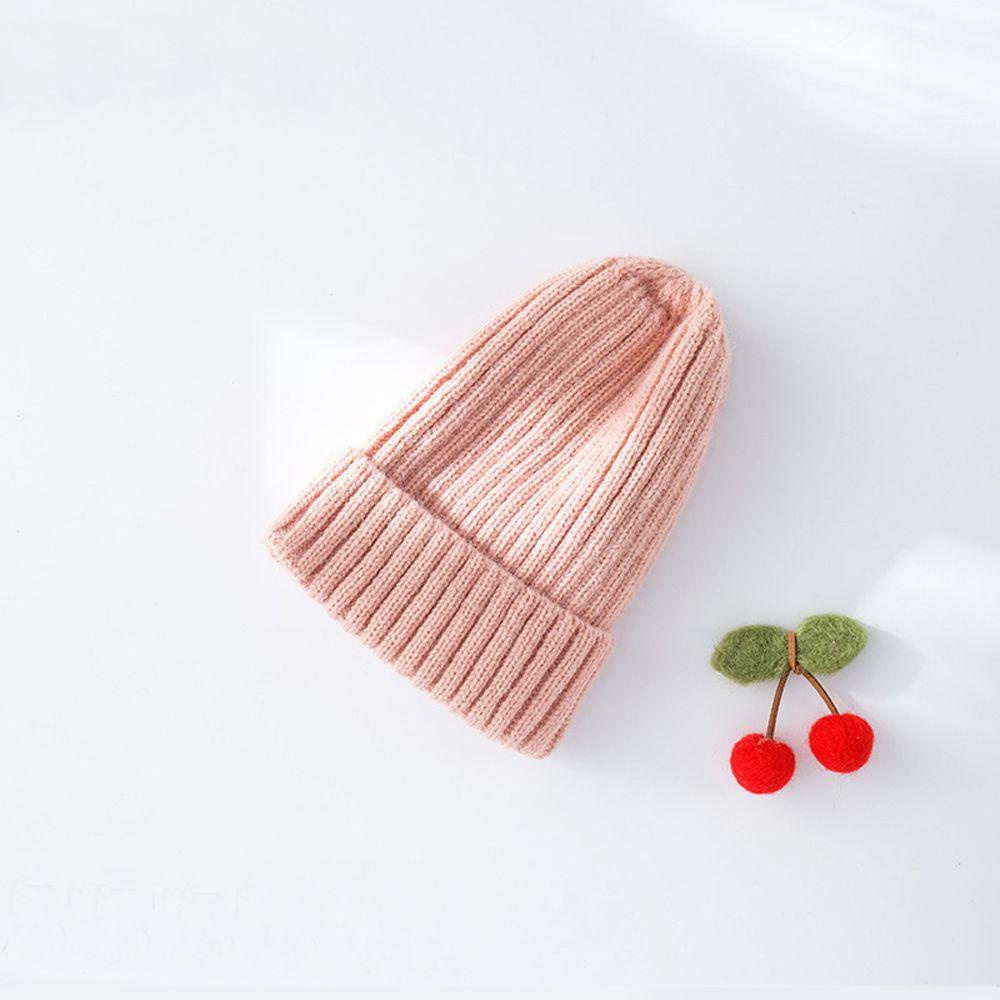 Mũ Dệt Kim Màu Sắc Trơn Giữ Ấm Mùa Thu Đông Dành Cho Trẻ Em