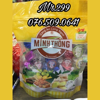 Kẹo ô mai đủ vị Minh Thông gói 500 gram [Date mới]