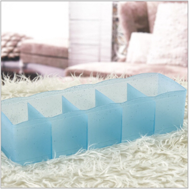 Hộp Đựng Đồ Lót 5 Ngăn Bằng Nhựa Tiện Dụng