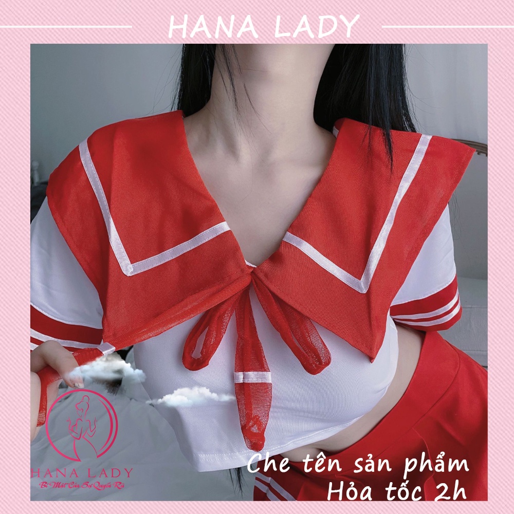 Đồ ngủ cosplay nữ sinh quyến rũ - đồ hóa trang học sinh anime đỏ noel CP010R | BigBuy360 - bigbuy360.vn